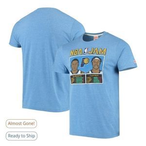Indiana Pacers NBA Jam Homage old school t-shirt Lge blue fan tee Turner Oladipo